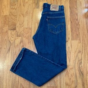 Levi’s 517 36 x 30 Bootcut Blue Jeans Pockets Made in the USA